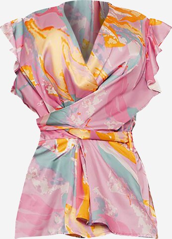 Chi Chi London Blouse in Pink: front