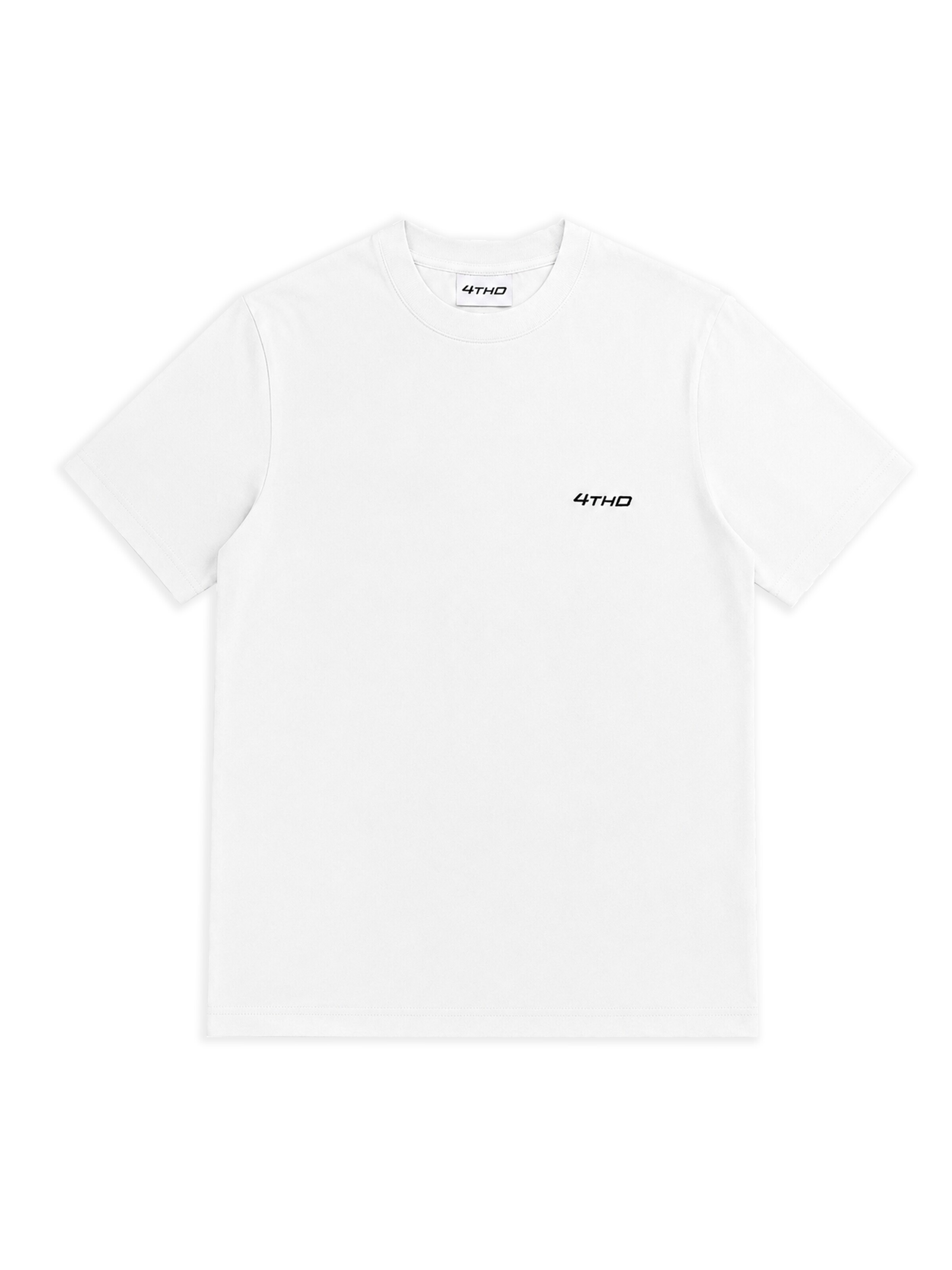 T-shirt 'Slim Fit Tee - White' 4thD en blanc : devant