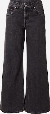 melns Dr. Denim Platas staras Džinsi 'Rhue': no priekšpuses