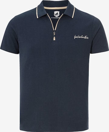 T-Shirt ' Johar ' Jan Vanderstorm en bleu : devant