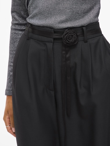 VILA Wide Leg Bukser 'CATALINA' i sort