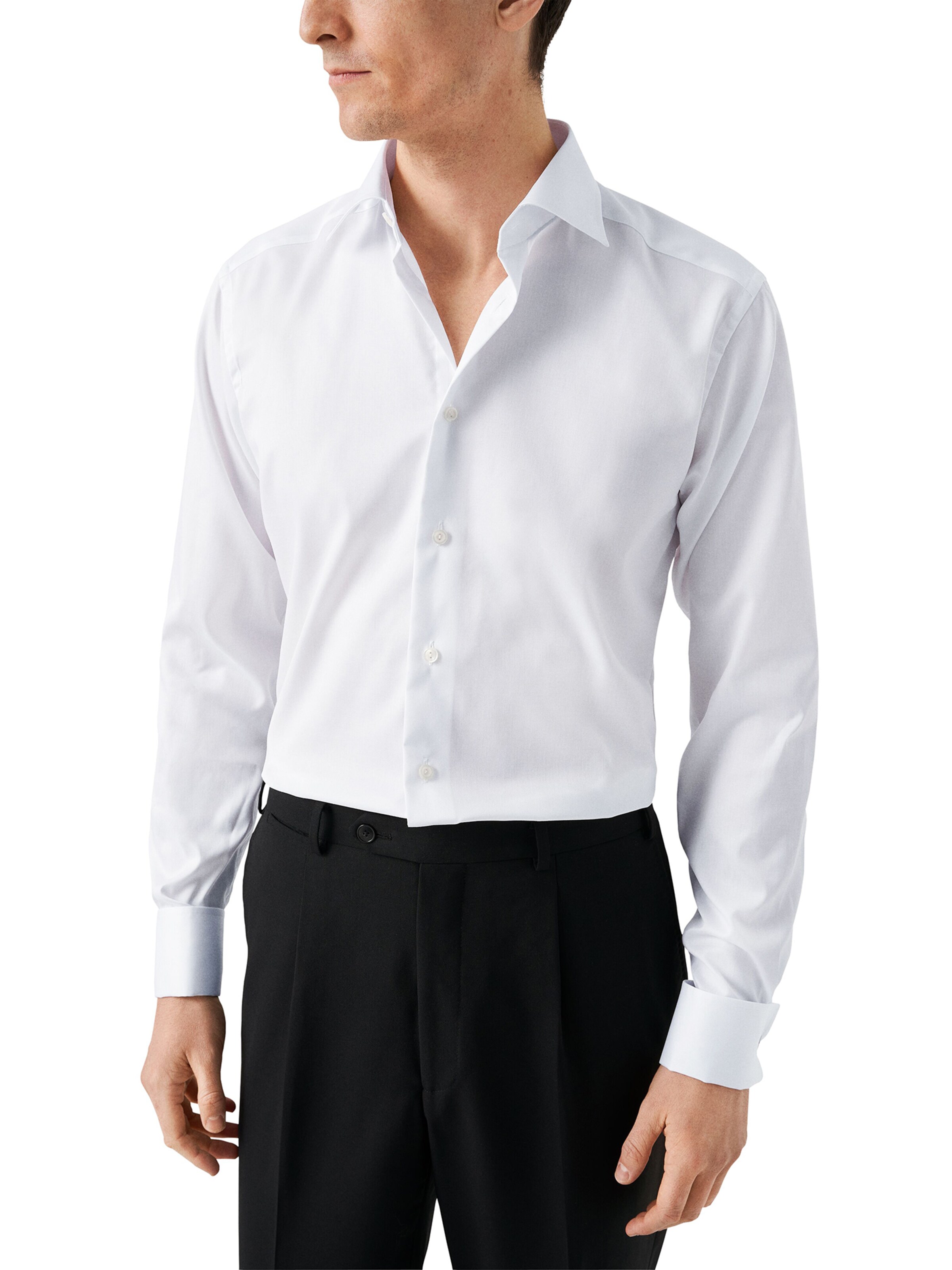 balta ETON Priglundantis modelis Marškiniai: priekis