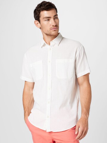 Coupe regular Chemise 'Breezy' JACK & JONES en blanc : devant