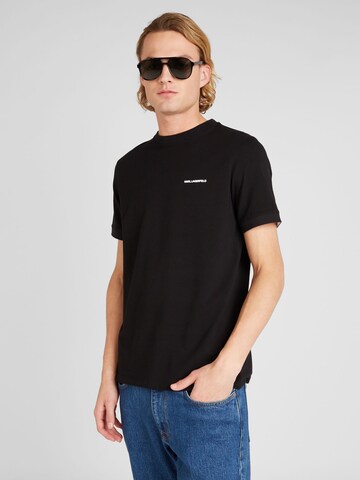 Karl Lagerfeld - Camiseta en negro: frente