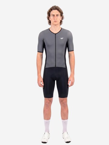 Completo sportivo 'Wulibike Triathlonanzug Herren Sportlich, mit Sitzpolster, grau, atmungsaktiv' di WULIBIKE in grigio