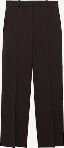 Pantalon à plis 'Bergen' MANGO en marron : devant
