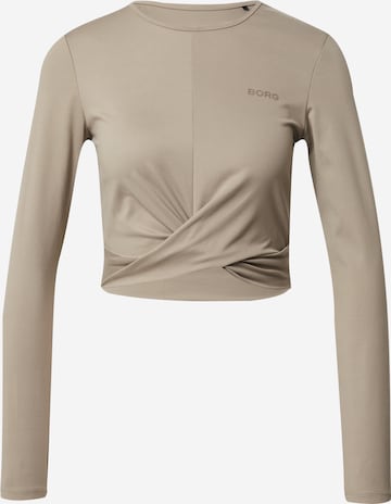 BJÖRN BORG Performance shirt in Grey: front