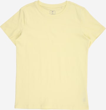 Tricou funcțional de la 4F Junior pe galben: față