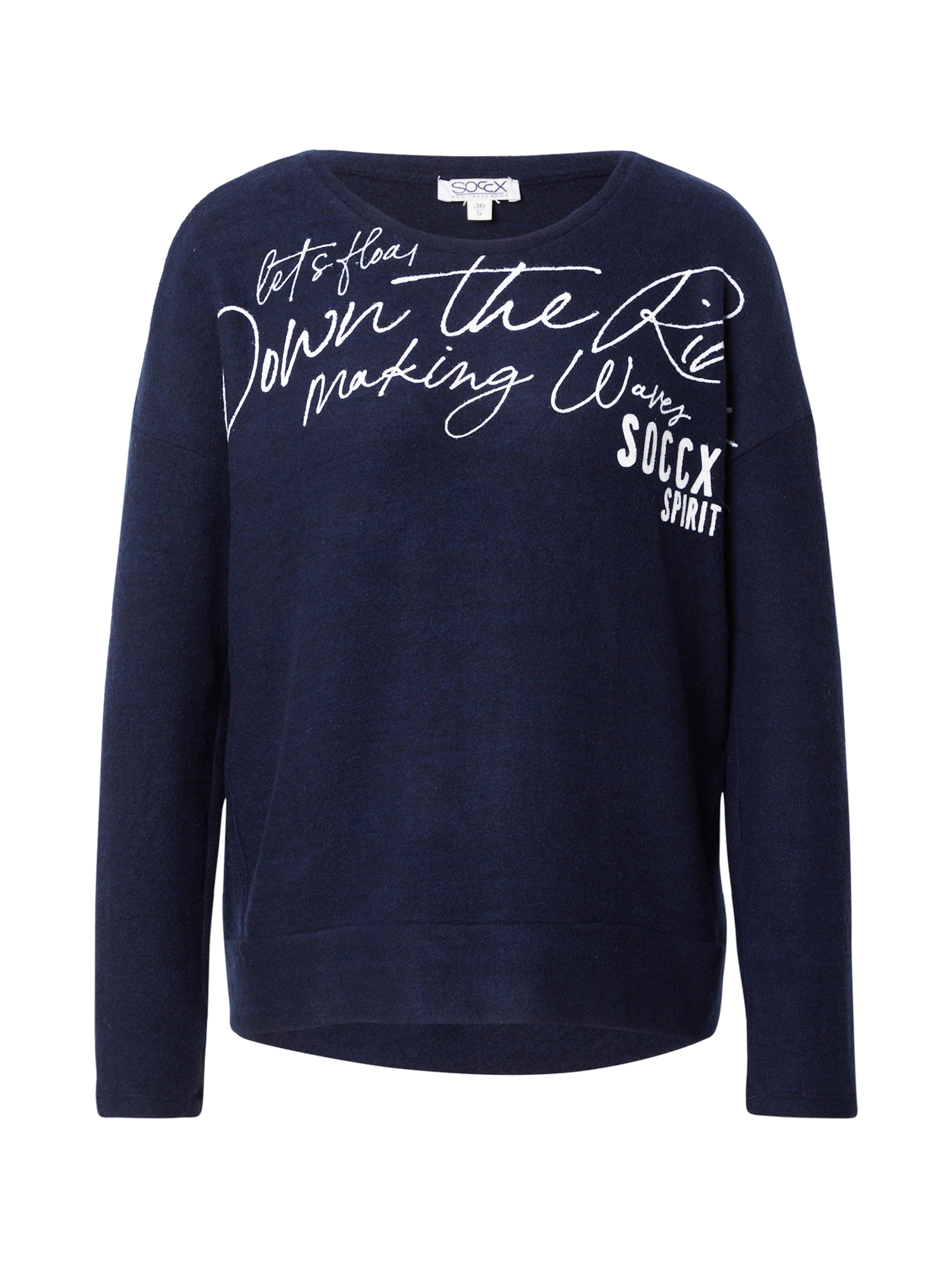 Pull-over Soccx en bleu : devant