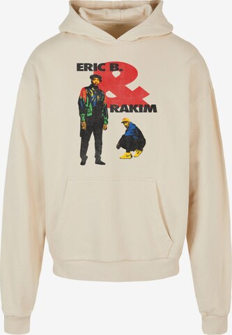 Merchcode Sweatshirt 'Eric B & Rakim - Don't Sweat The Technique' in Beige: voorkant