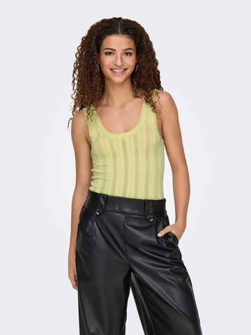 JDY Knitted top 'JDYBEAUTY' in Yellow: front
