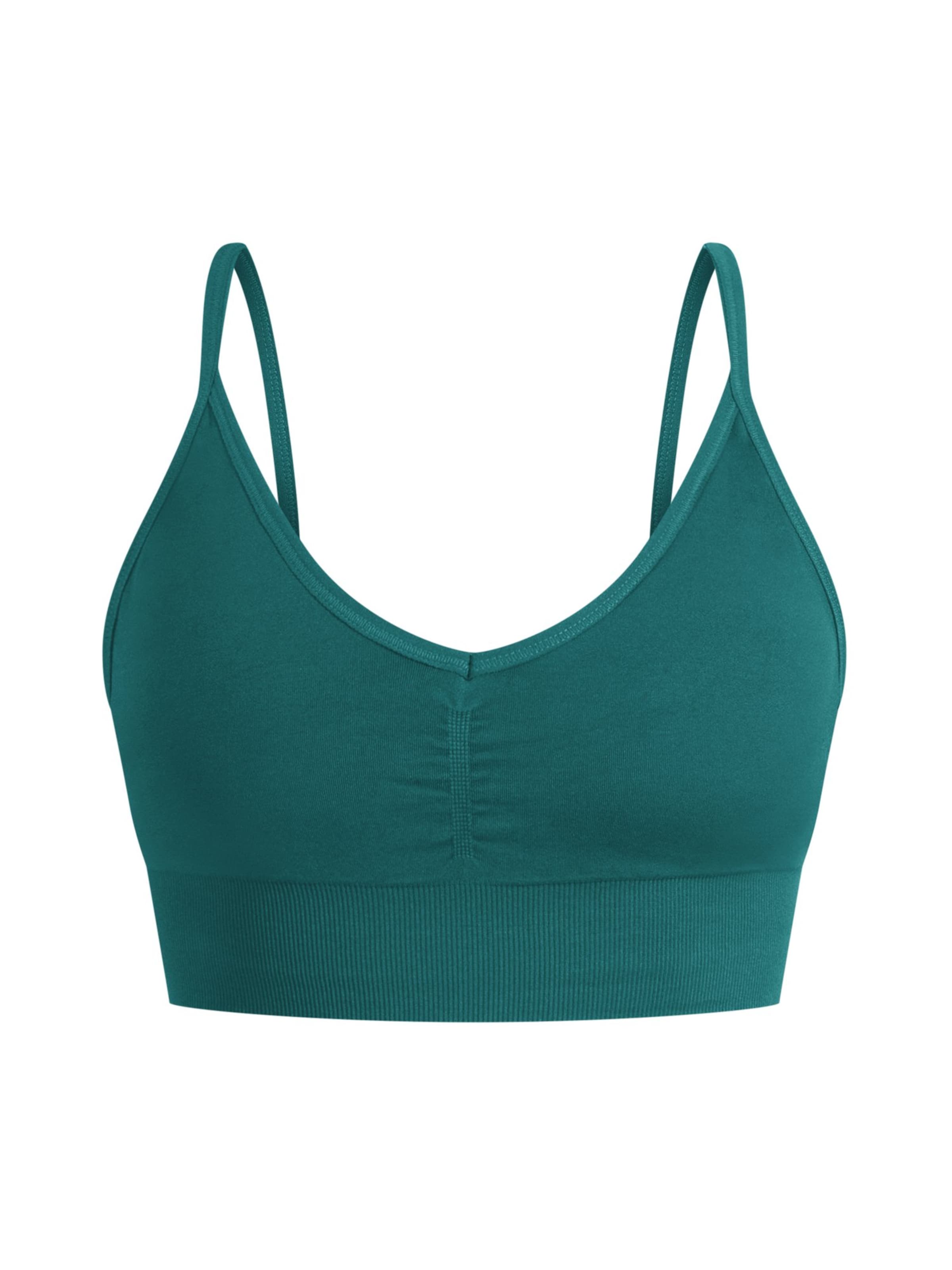 Smilodox Sports bra in Green: front