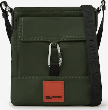 KARL LAGERFELD JEANS Torba na ramię 'Canyon' w kolorze zielony: przód