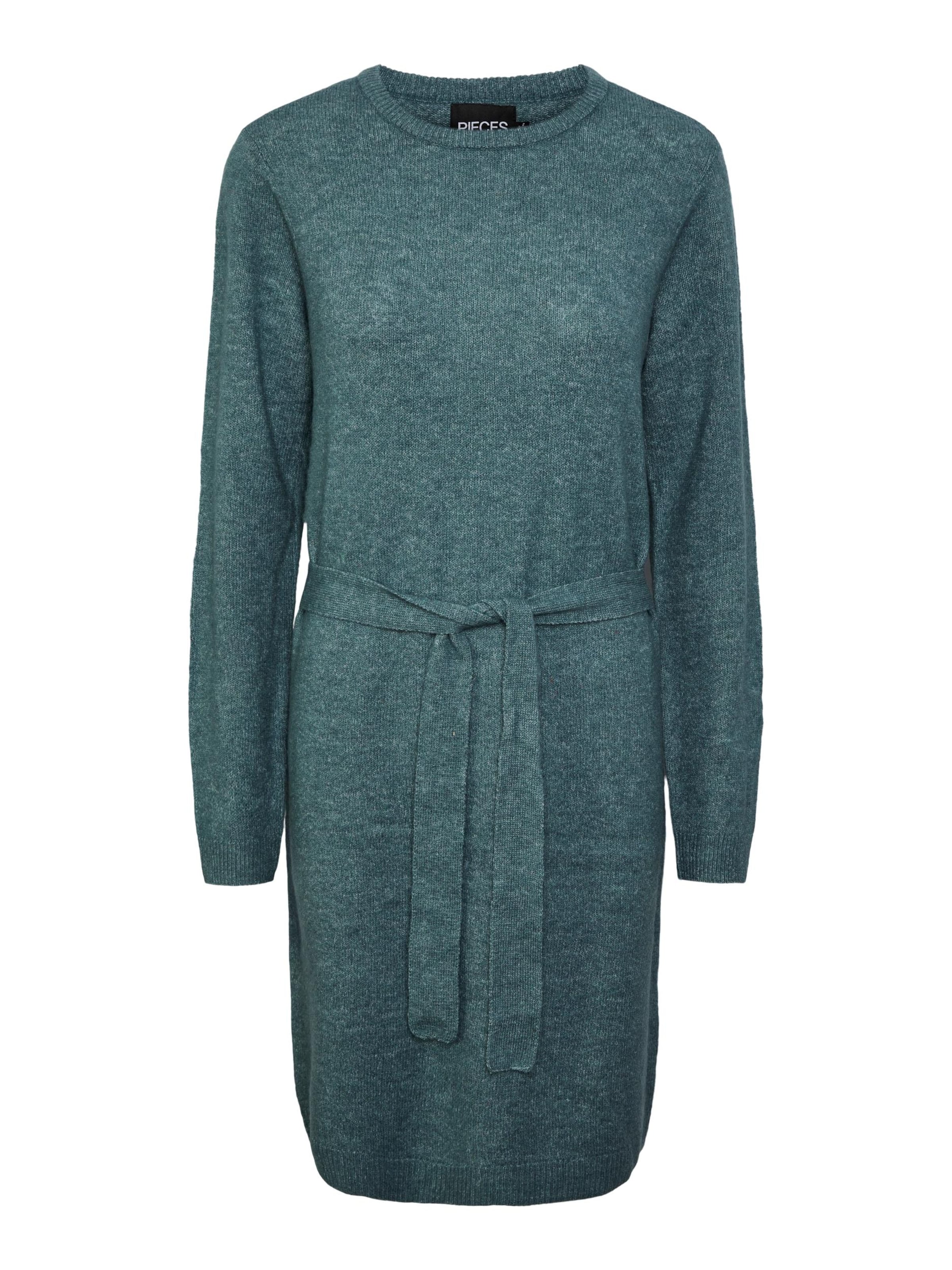 PIECES - Vestido de punto 'JULIANA' en azul: frente