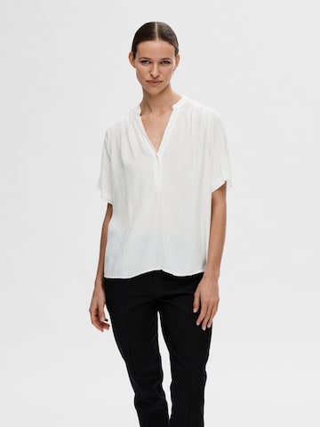 SELECTED FEMME Blouse 'Susie-Mivia' in Wit