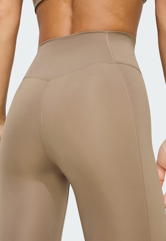 ADIDAS PERFORMANCE Skinny Workout Pants 'Optime Power Essentials' in Green