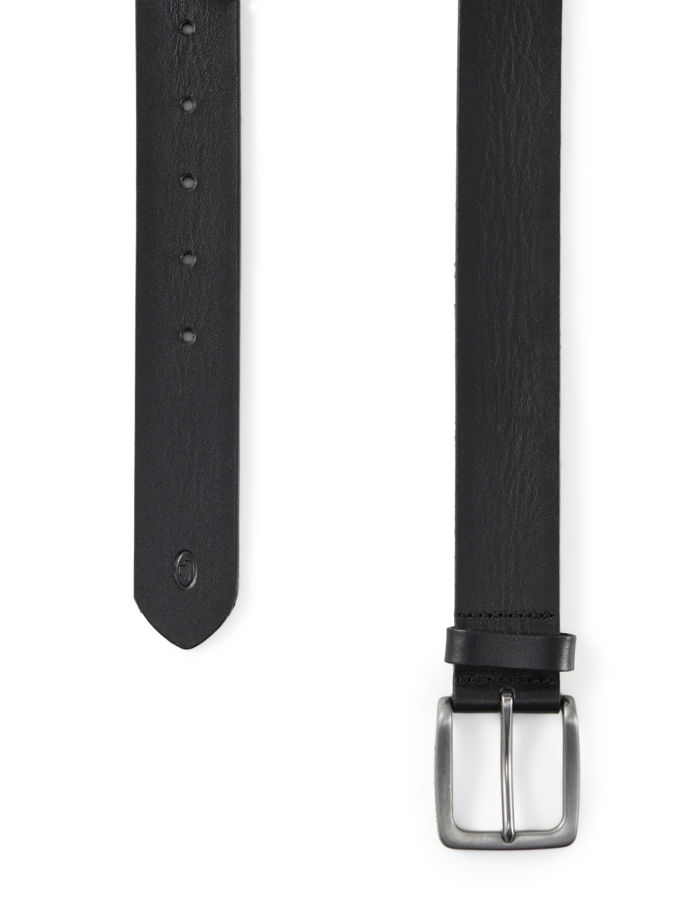 TOM TAILOR Gürtel 'Scott' in Schwarz