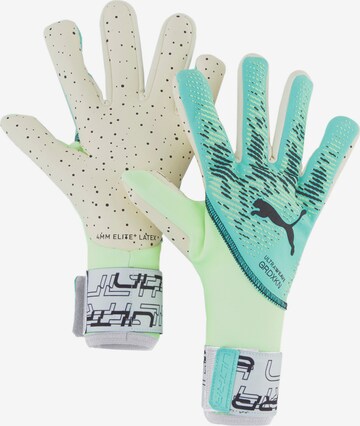 PUMA Athletic Gloves 'Ultra Ultimate' in Green: front