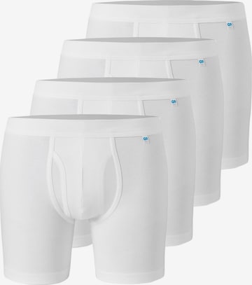 SCHIESSER Boxershorts 'Long Life Cotton' in Wit: voorkant