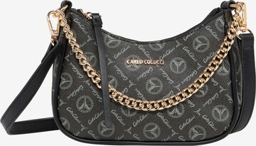 Carlo Colucci Crossbody Bag ' Del Vecchio ' in Black: front