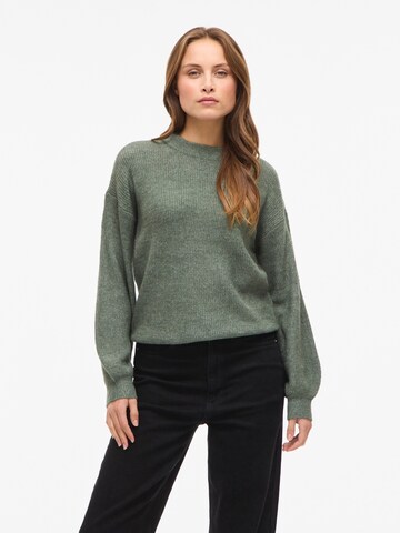 VILA Pulover | zelena barva: sprednja stran