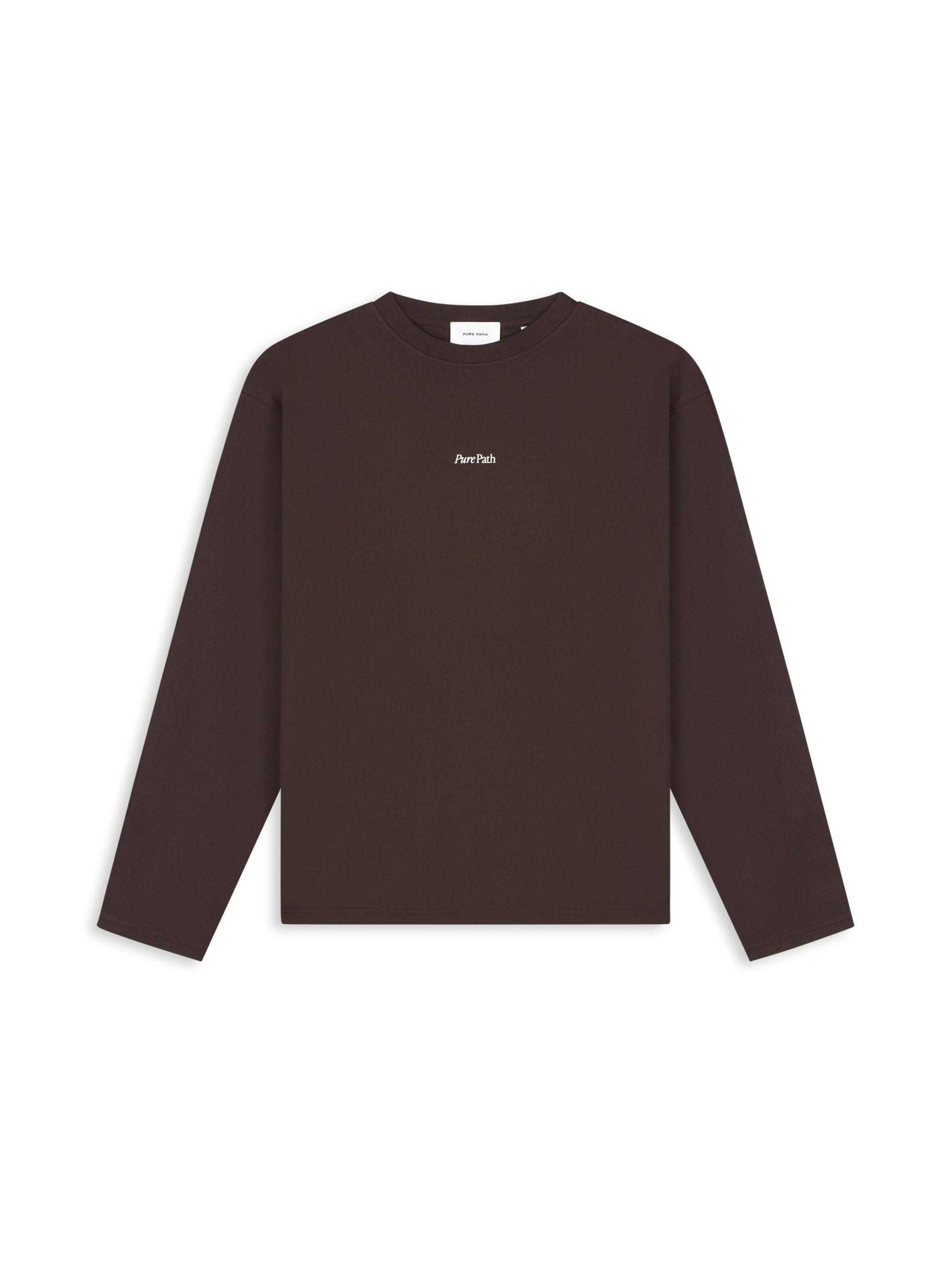 Pure Path Shirt in Brown: front