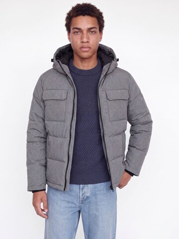 JACK & JONES Kurtka zimowa 'JJWilliam' w kolorze szary: przód