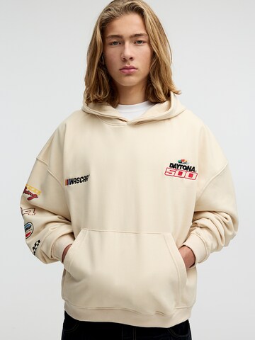 Sweat-shirt Pull&Bear en beige : devant