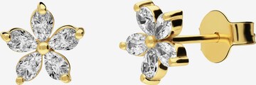 Lucardi Earrings 'Basic' in Gold: front