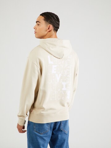 LEVI'S ® - Regular Fit Sweatshirt 'Relaxed Graphic Hoodie' em bege