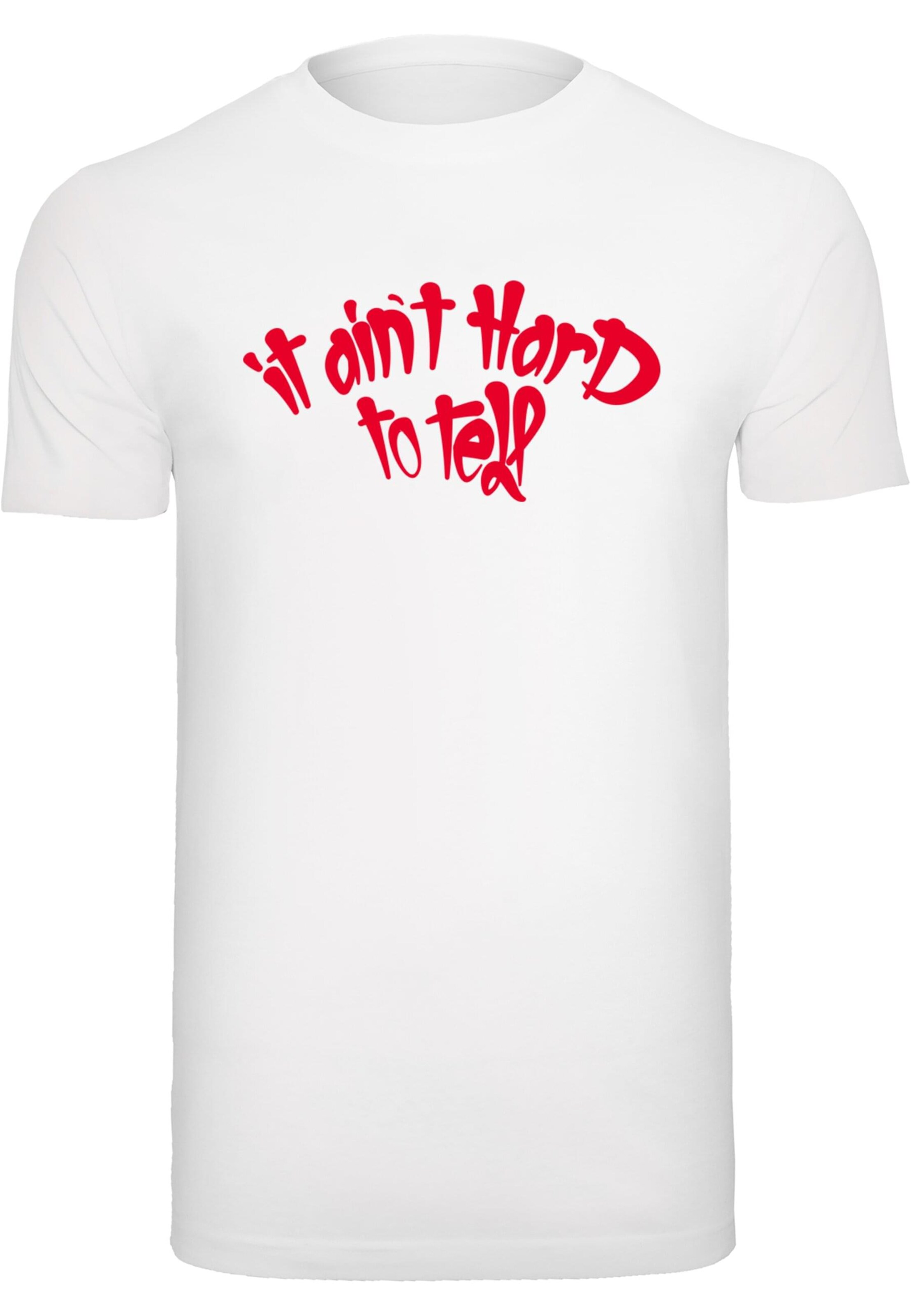Maglietta 'Ain't Hard To Tell' di Mister Tee in bianco: frontale