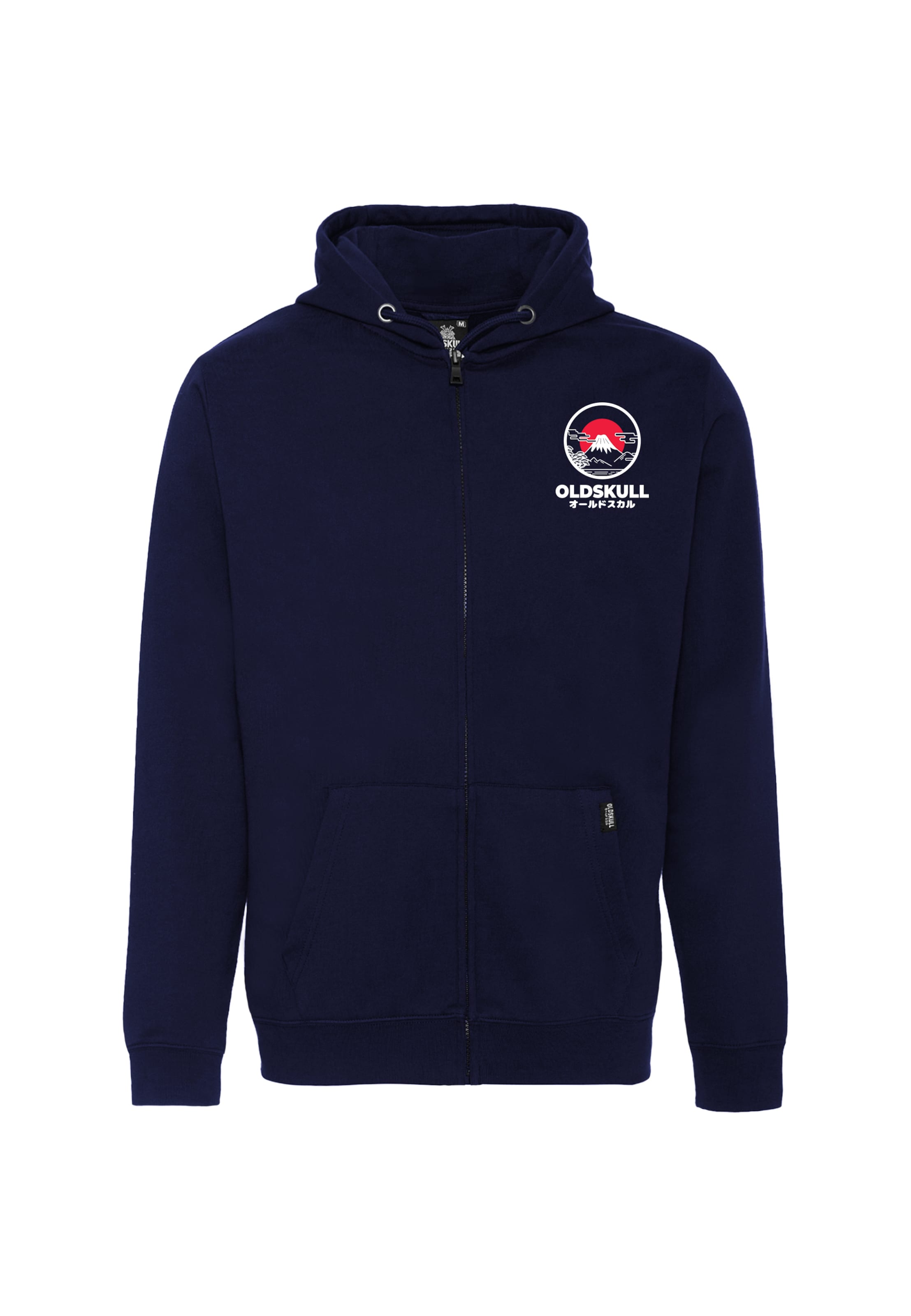 Oldskull Sweat jacket in Blue: front