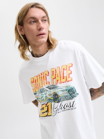 JACK & JONES Póló 'JORFORMULA GALLERY' - fehér