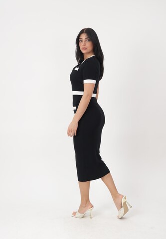 Abito in maglia di Elara in nero