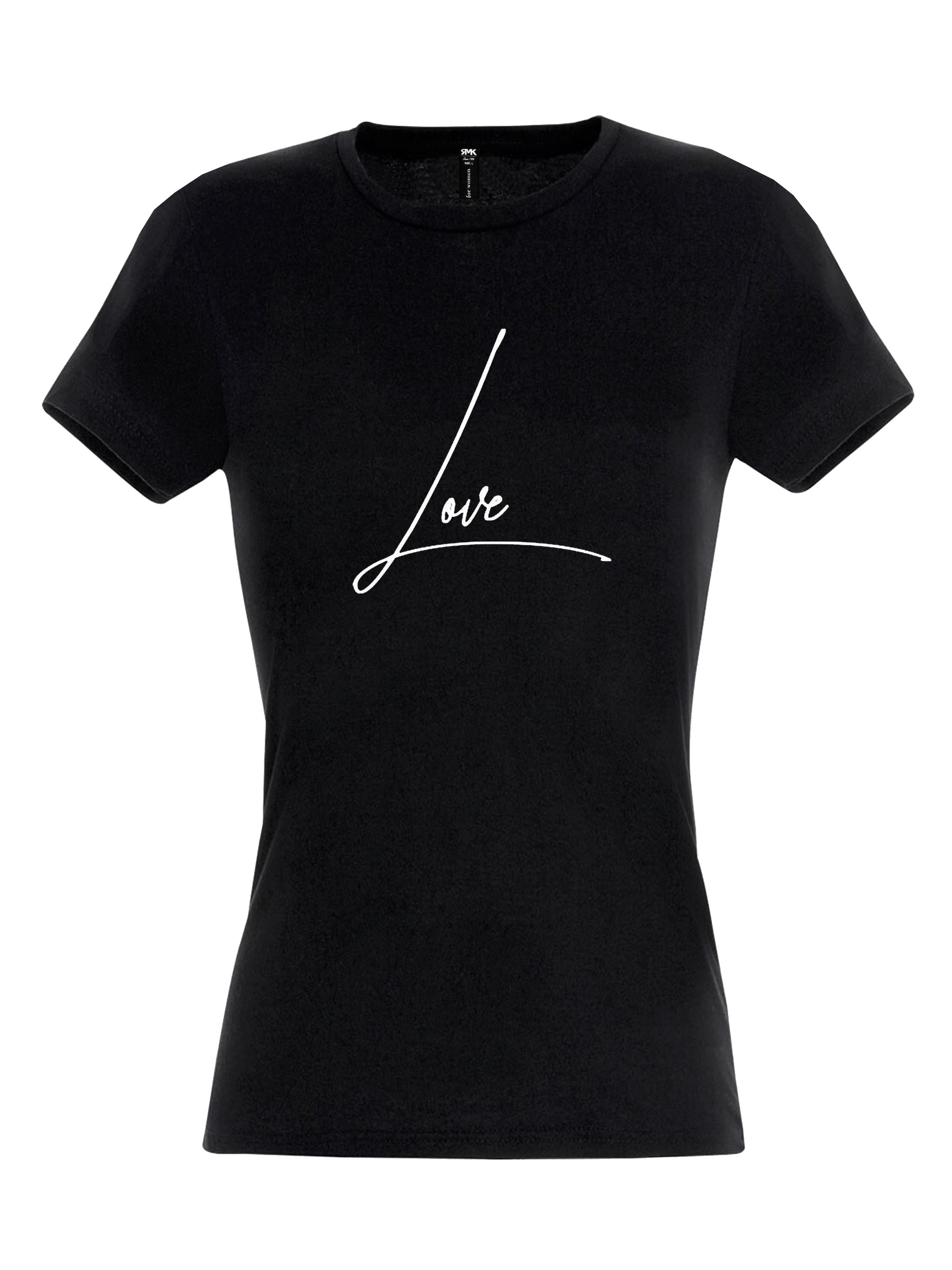 RMK Shirt 'Love' in Black: front