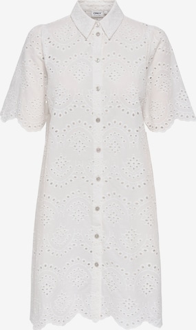 ONLY Košilové šaty 'ONLVALAIS' – bílá: přední strana