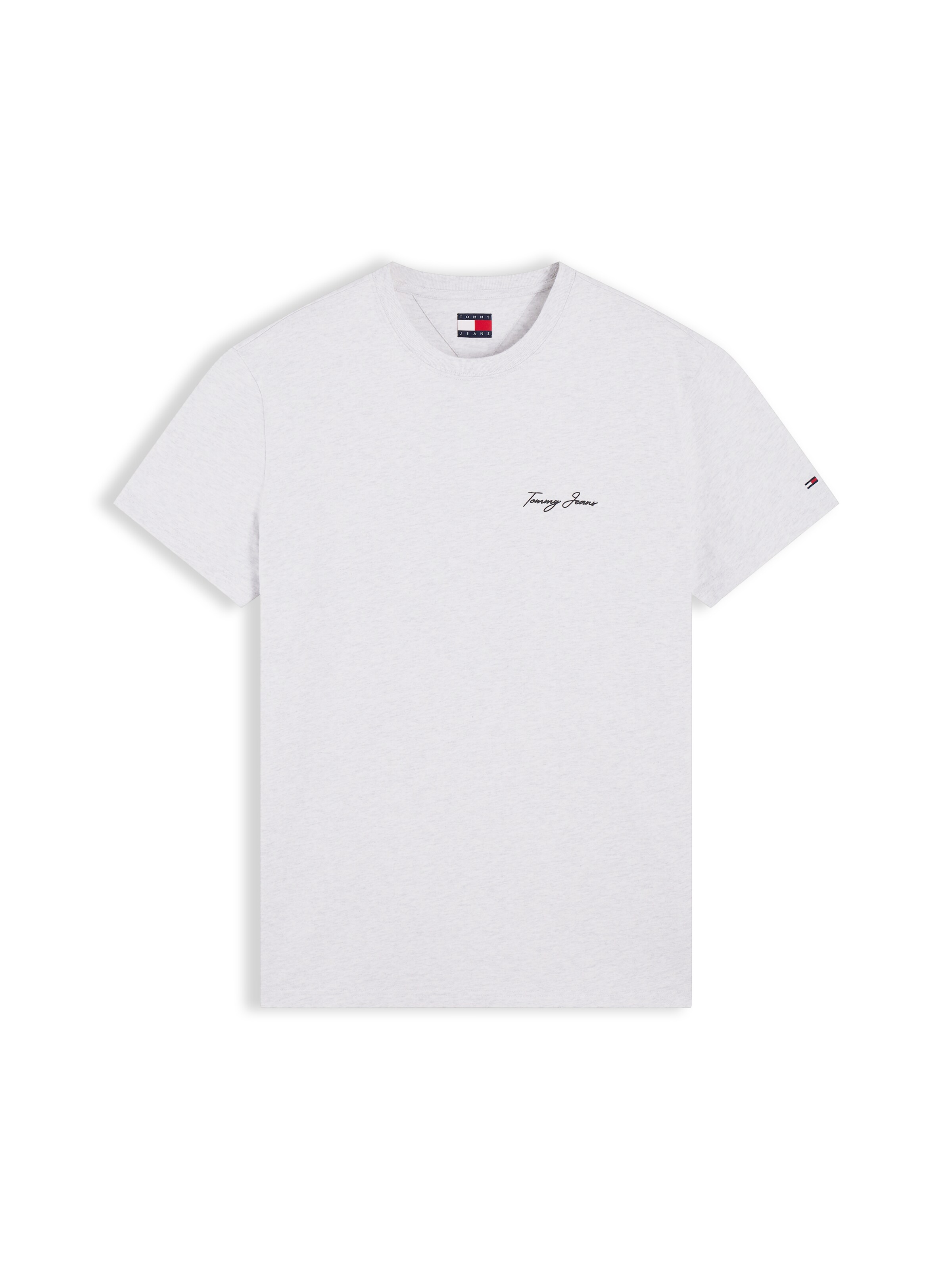 Tricou 'DNA' de la Tommy Jeans pe gri: față