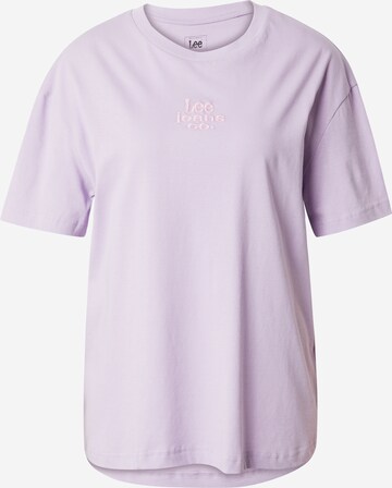 T-shirt Lee en violet : devant