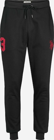 U.S. POLO ASSN. Regular Pants ' UMDion ' in Black: front