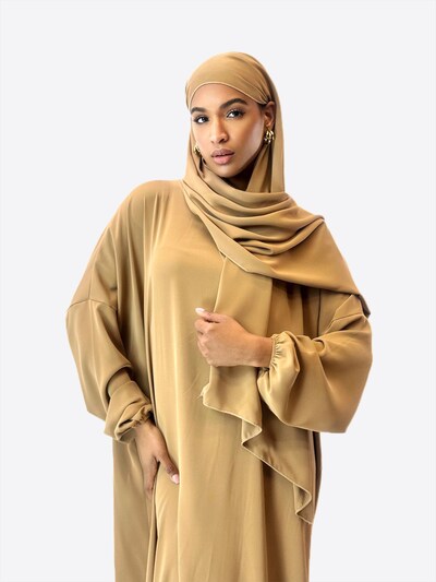 Elara Robe en kaki, Vue avec produit