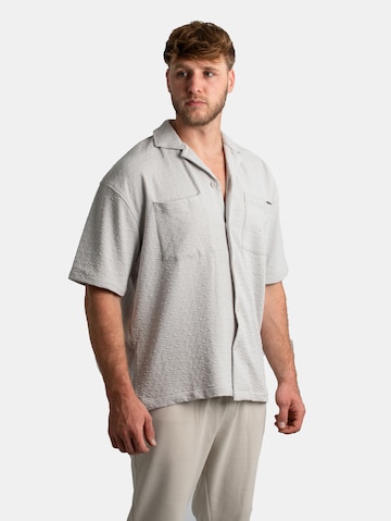 Pegador Comfort fit Button Up Shirt 'Acado Summer' in Grey