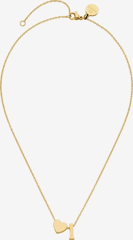 Collana 'Letter Heart I' di PURELEI in oro: frontale