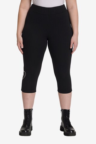 Ulla Popken Skinny Leggings in Zwart: voorkant