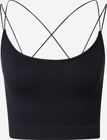 Top 'CINDY' de la BDG Urban Outfitters pe negru: față