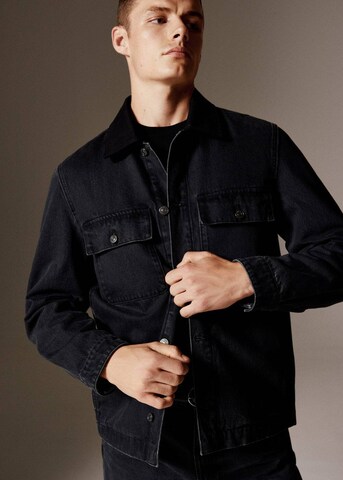 MANGO MAN Übergangsjacke 'Lithia' in Schwarz