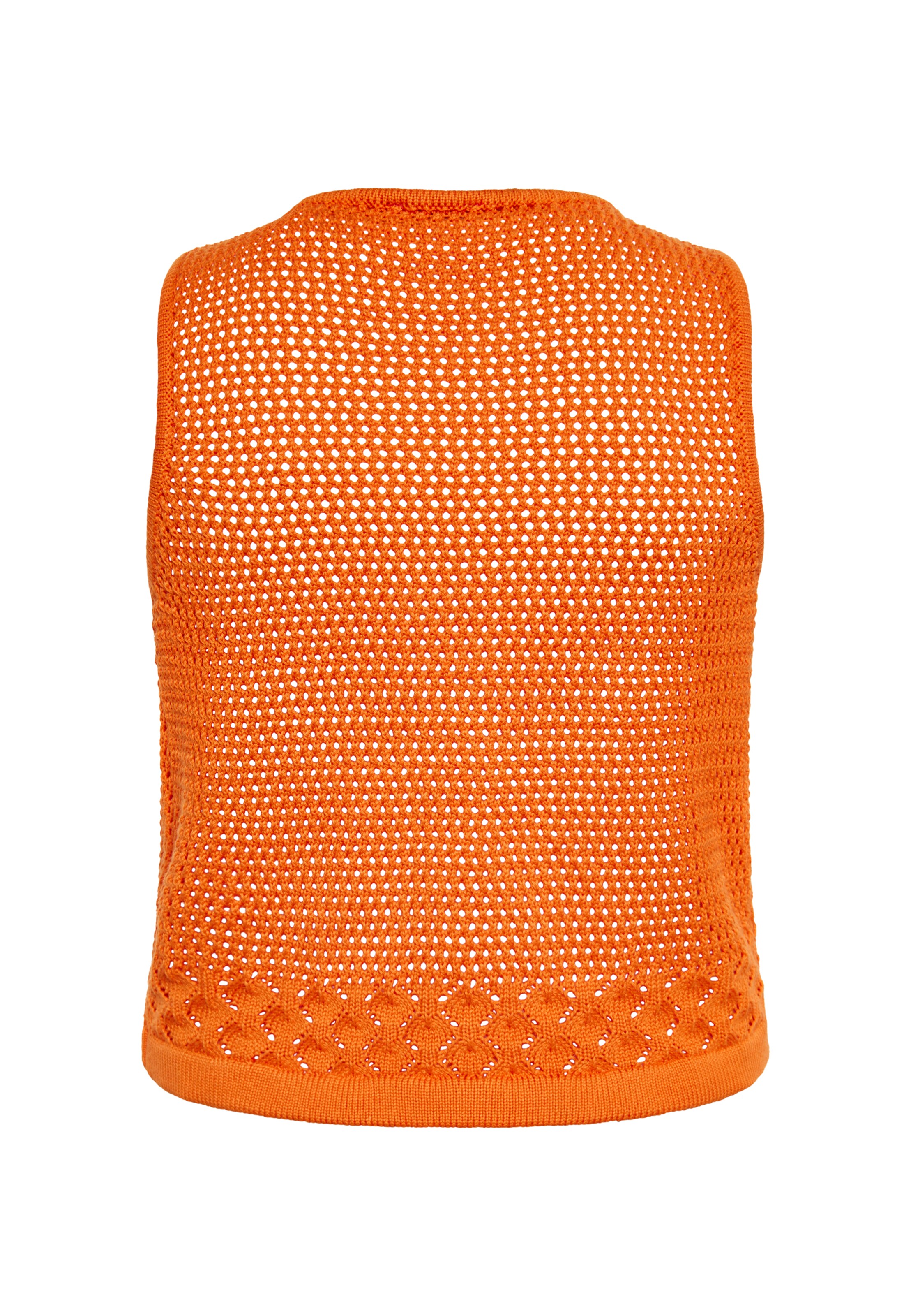 Top in maglia di IZIA in arancione