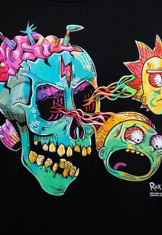 LOGOSHIRT T-Shirt 'Rick & Morty - Skull' in Schwarz
