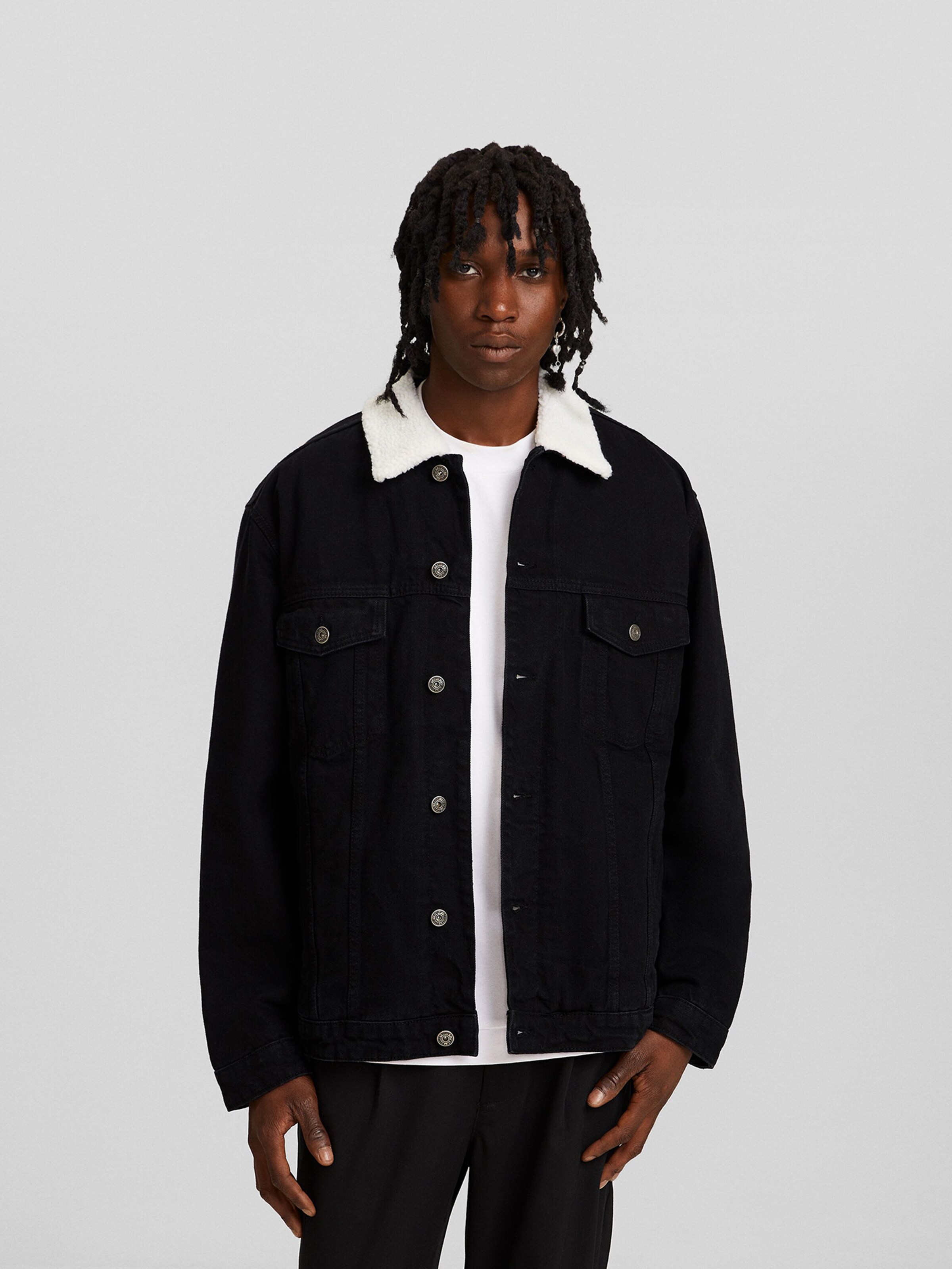 Giacca jeans shop oversize bershka