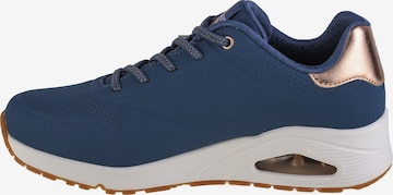 SKECHERS Sneaker low 'Skechers Uno-Shimmer Away' in Blau: Vorderseite