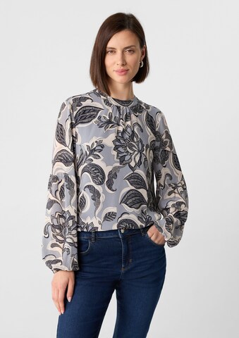 COMMA Bluse in Blau: Vorderseite